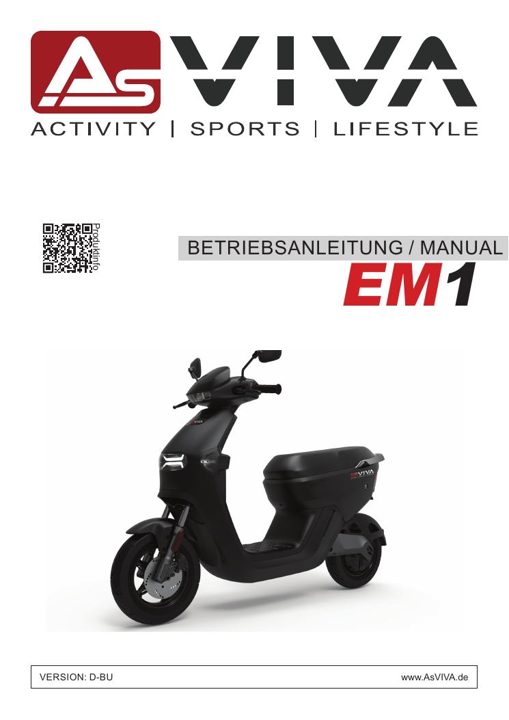 Scooter électrique EM1 Bedienungsanleitung