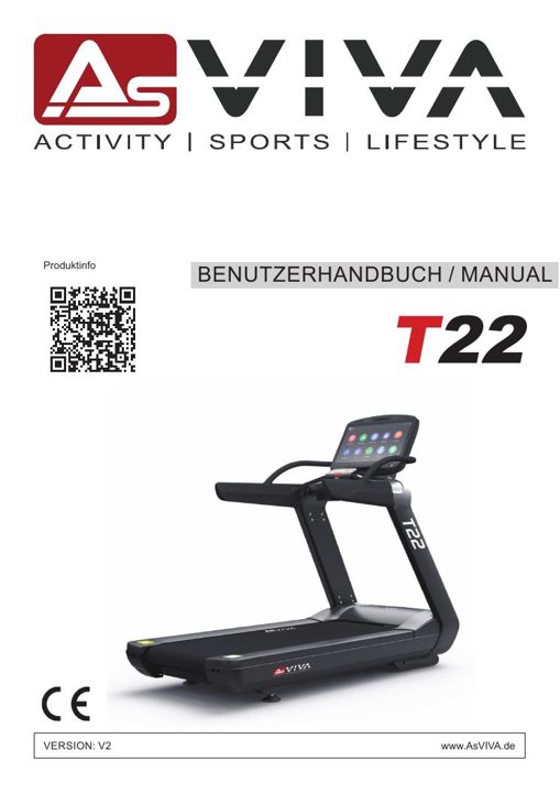 Tapis de course Studio Pro T22 Bedienungsanleitung