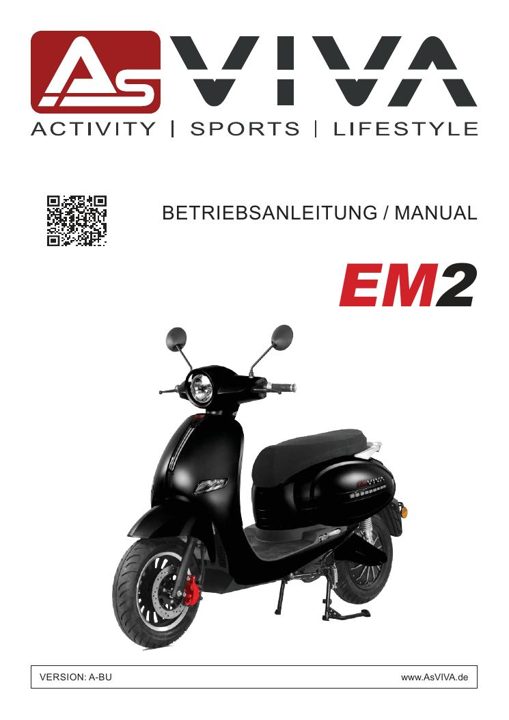 Batterie pour scooter électrique AsVIVA EM2 60V 22.4Ah Li-Ion