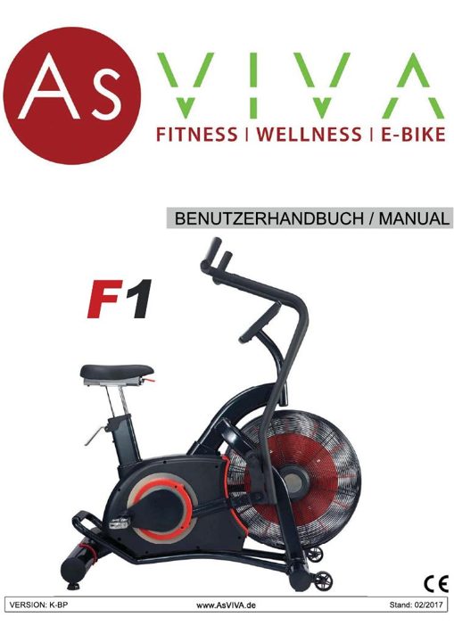 Vélo d'appartement semi-professionnel Air Bike F1