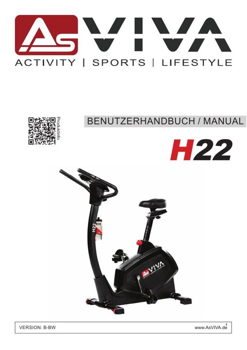 Ergomètre Smart Fit H22 Bedienungsanleitung