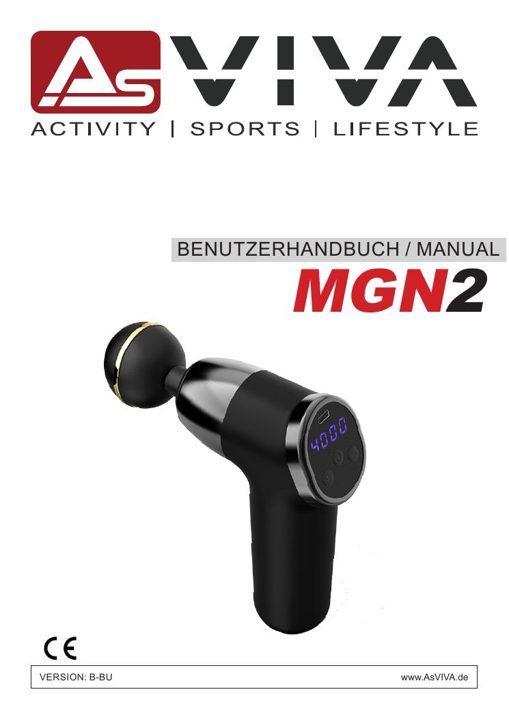 Pistolet de massage MGN2 - Noir Bedienungsanleitung