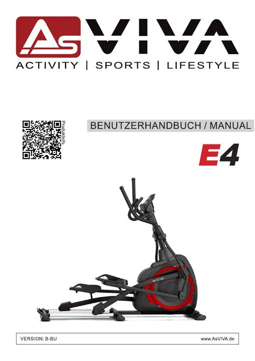 Vélo elliptique Smart E4 Pro Bedienungsanleitung