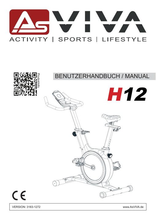 Ergomètre Speedbike H12 Bedienungsanleitung