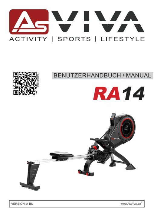 Rameur Magnetic Rower RA14 Bedienungsanleitung