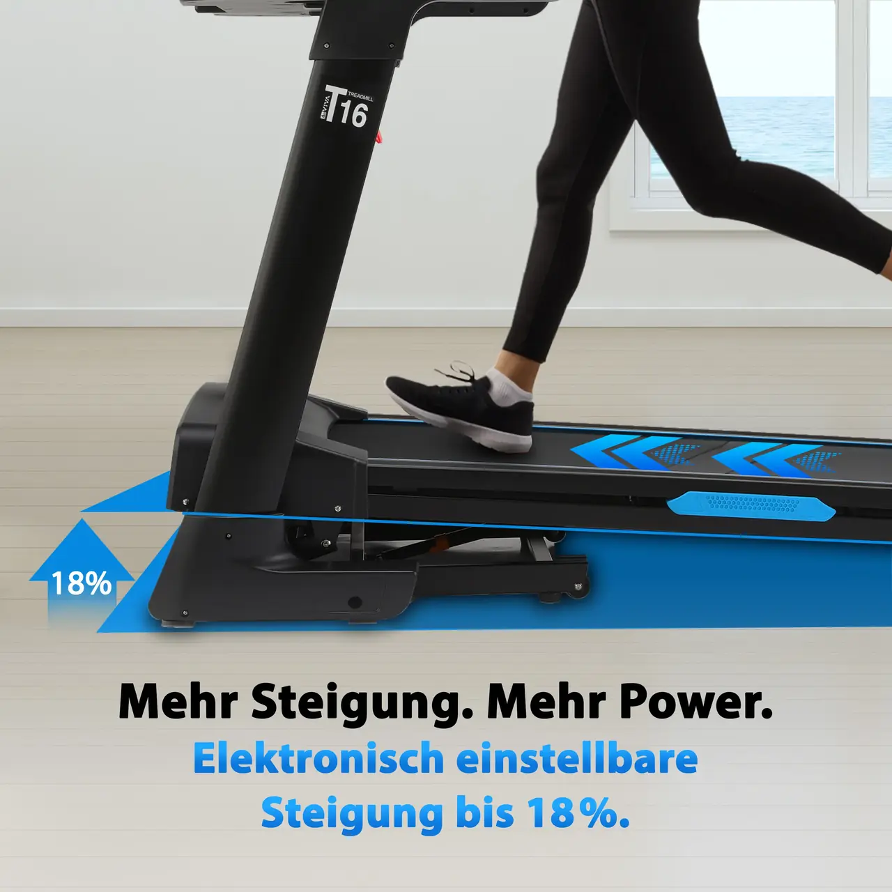 Inclinaison réglable électroniquement jusqu'à 18 % – Power-Incline