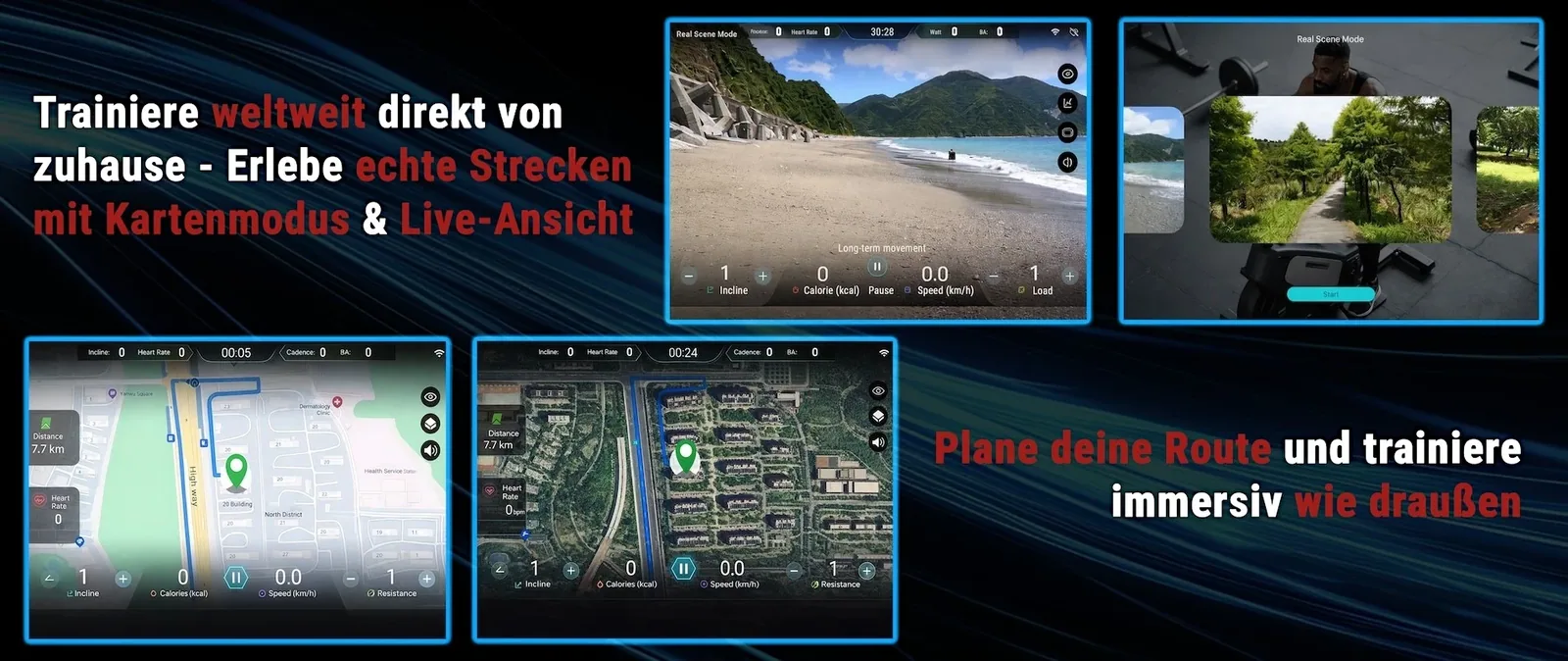 AsVIVA S20 – parcours réels et vue en direct