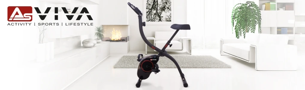 AsVIVA vélo d'appartement H14 – X-Bike pliable pour la maison