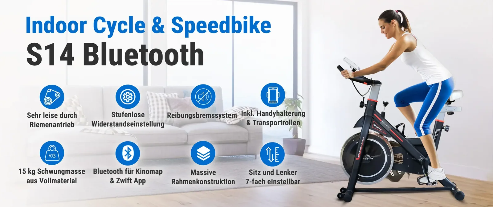 AsVIVA S14 Indoor Cycle & Speedbike – aperçu