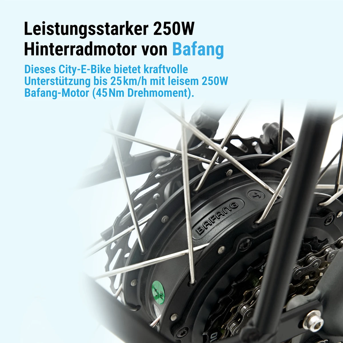 Moteur arrière Bafang 250 W