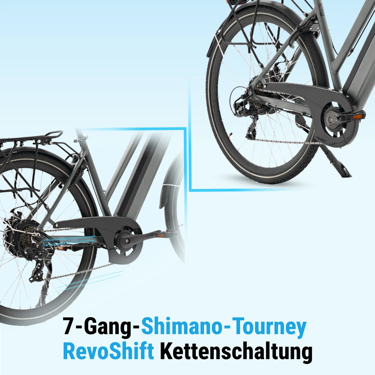 Dérailleur Shimano Tourney RevoShift 7 vitesses