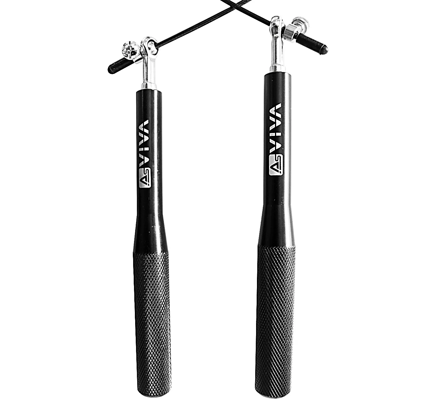 AsVIVA corde à sauter Dynamic JR2 – poignées, articulation pivotante et câble en acier en un coup d'œil