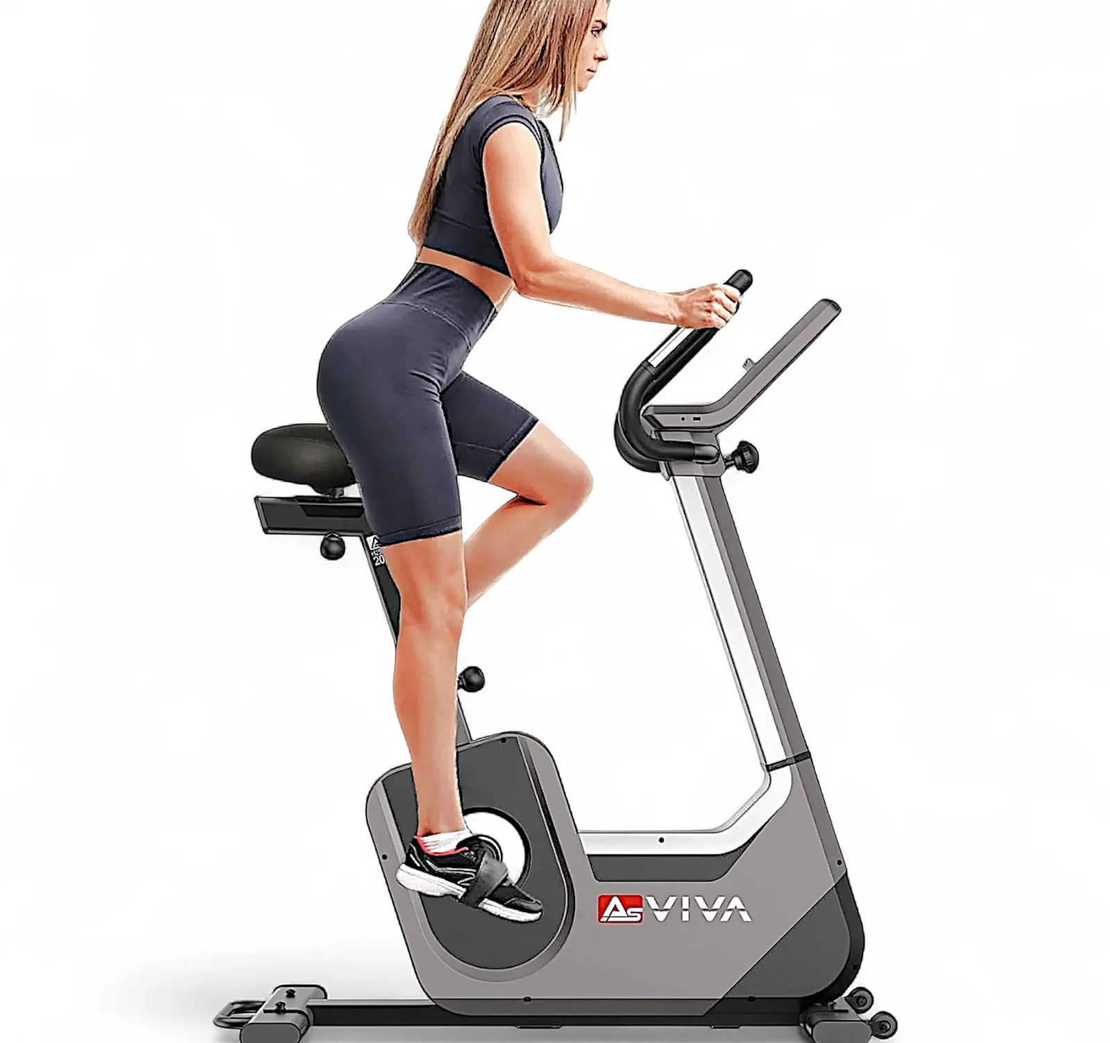 AsVIVA H25 Studio Pro vélo d'appartement et ergomètre – équipement en un coup d'œil