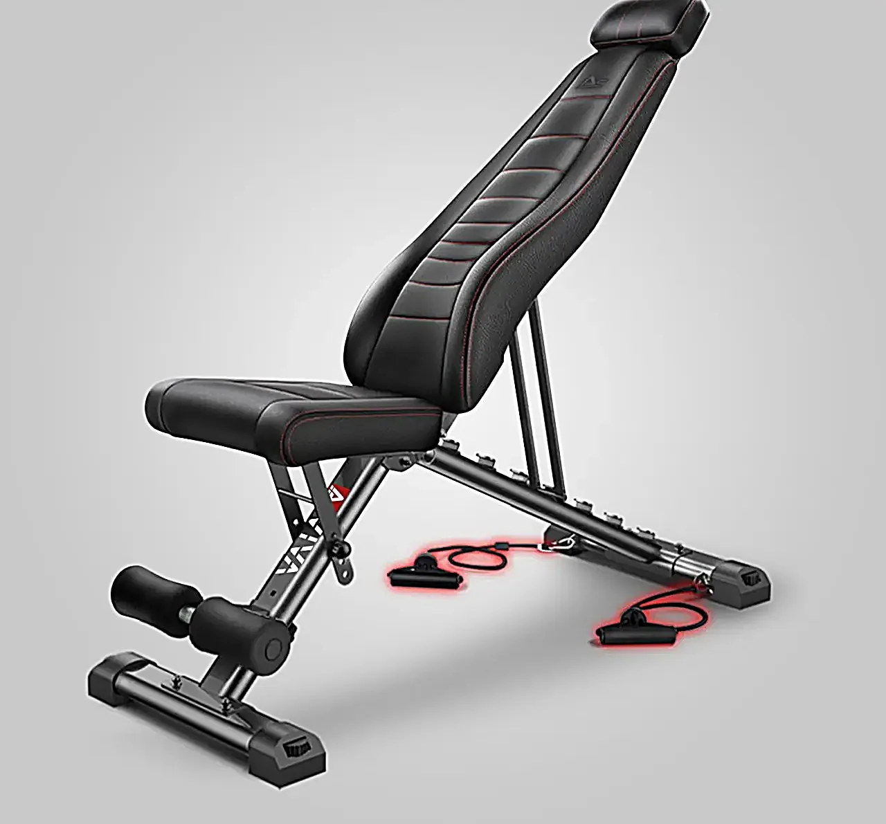 AsVIVA WB2 banc de musculation multifonction – équipement et composants en un coup d'œil