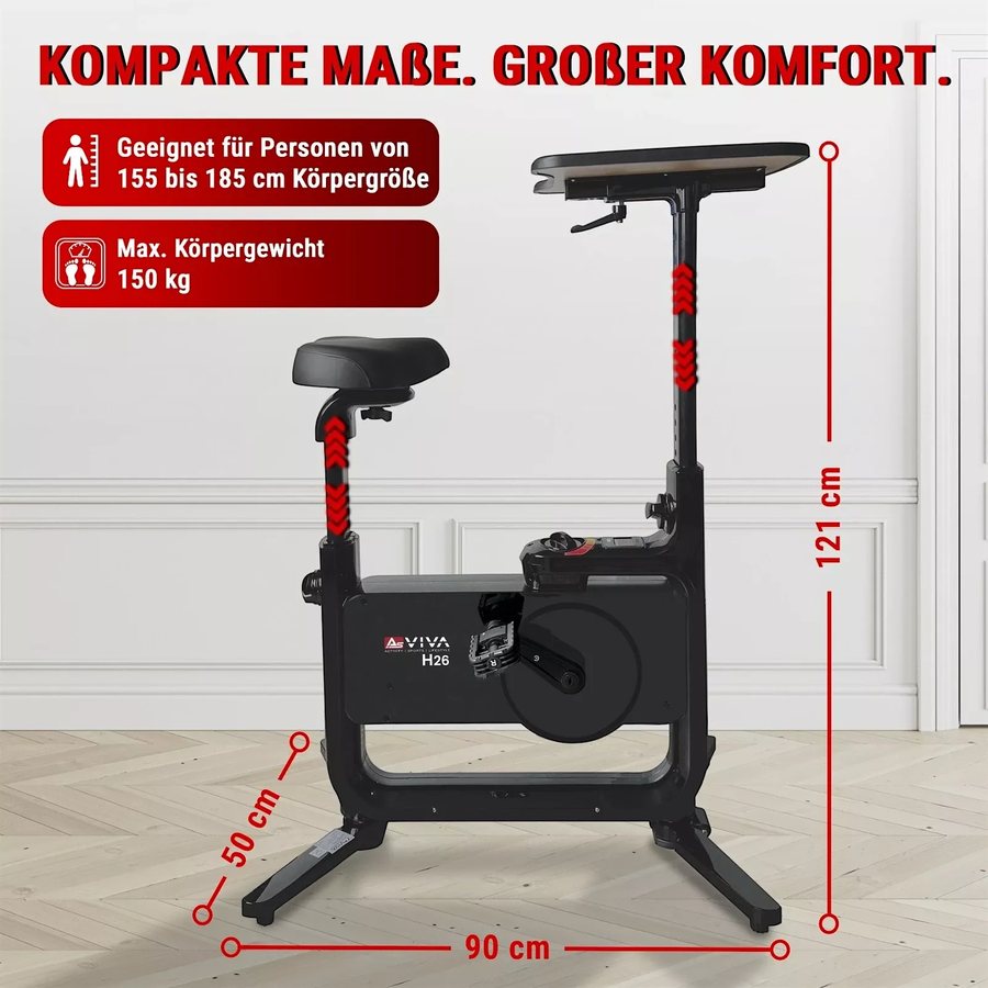 H26 : pour une taille de 155 à 185 cm, jusqu’à 150 kg