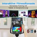 Entraînement interactif avec le vélo elliptique AsVIVA E50 Pro grâce à la connexion aux applications et au streaming
