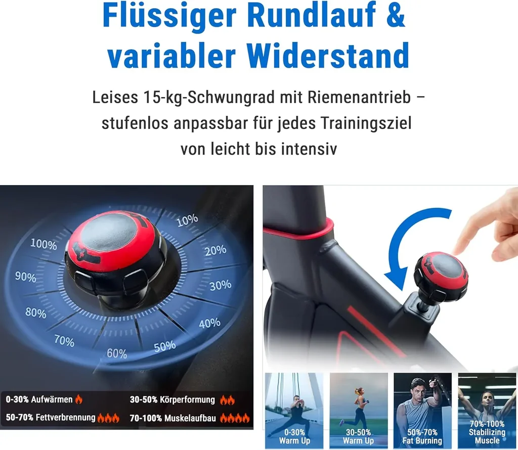 Indoor Cycle Dynamic S14 – Speedbike Rundlauf Schwungmasse