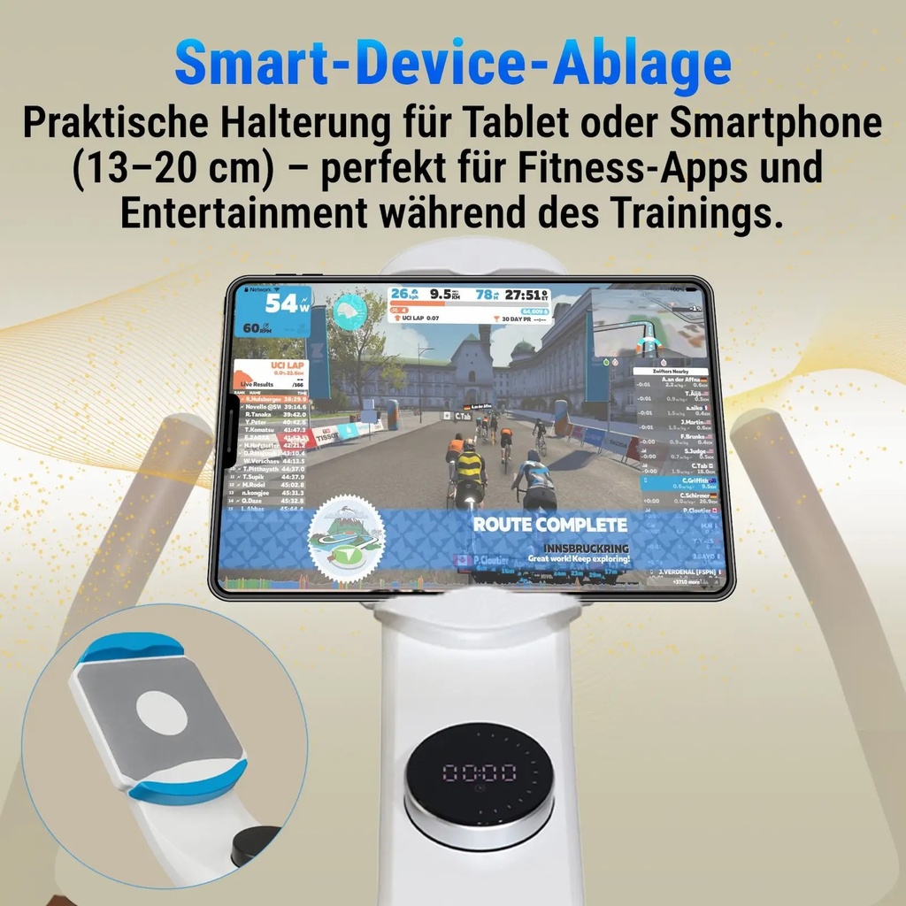Ergometer Speedbike H12 – Heimtrainer Indoor Bike Halterung