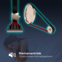 Vélo d'appartement ergomètre AsVIVA H21 Pro Wi-Fi – Transmission par courroie silencieuse