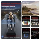 Tapis de course AsVIVA T30 Pro Max Climb Marathon compatible avec les applications de fitness populaires pour un entraînement interactif