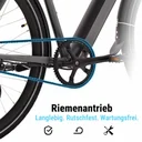 AsVIVA E-Bike BC1B – Citybike urbain 28 pouces – entraînement par courroie