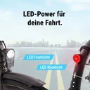 AsVIVA E-Bike BC1B – Citybike urbain 28 pouces – éclairage LED et éclairage