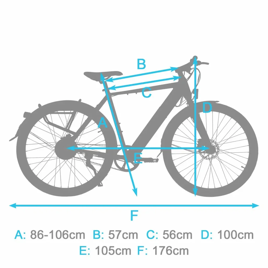 AsVIVA E-Bike BC1B – Citybike urbain 28 pouces – Vue 12