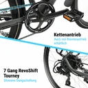 AsVIVA E-Bike urbain BC1C – 28 pouces – entraînement par chaîne