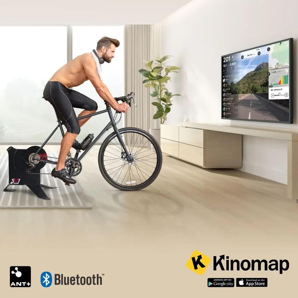 Home-trainer AsVIVA Smart SBT1 – Connexion application & fonction multimédia