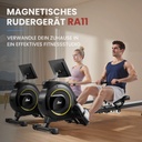 AsVIVA Rameur RA11 Magnetic – système de freinage magnétique