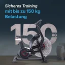 AsVIVA Air Bike Vélo d'appartement Semi-Pro F1 – résistance à l'air (2)