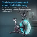 AsVIVA Air Bike Vélo d'appartement Semi-Pro F1 – résistance à l'air (3)