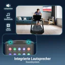 Haut-parleurs intégrés sur l'écran de la console du tapis de course AsVIVA T22 Studio Pro