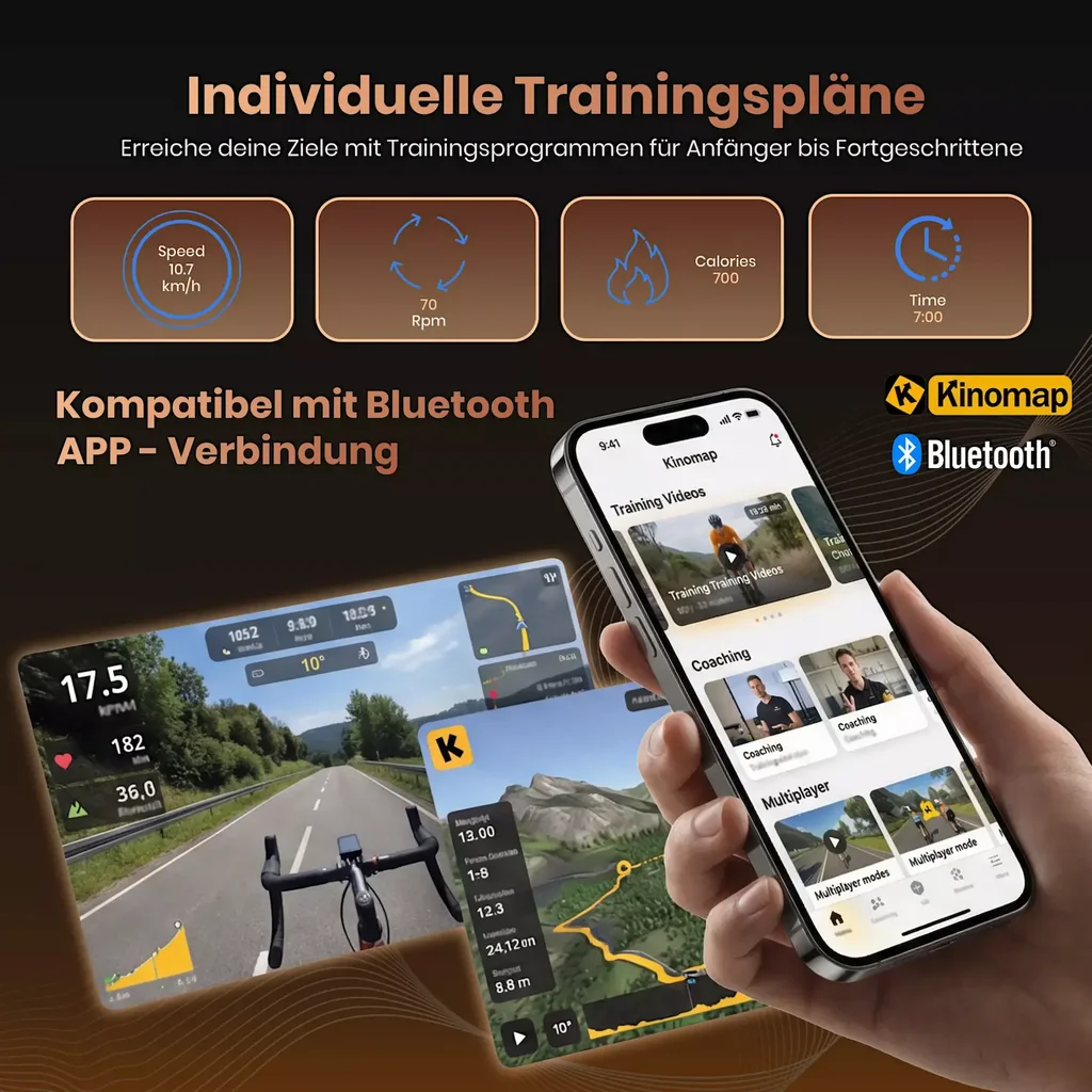 Entraînement avec Kinomap et Zwift