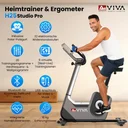 Vue détaillée de la console et de l'équipement de l'ergomètre AsVIVA H25 Studio Pro