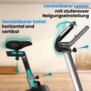 Selle et guidon réglables de l'ergomètre AsVIVA H25 Studio Pro pour une position assise ergonomique