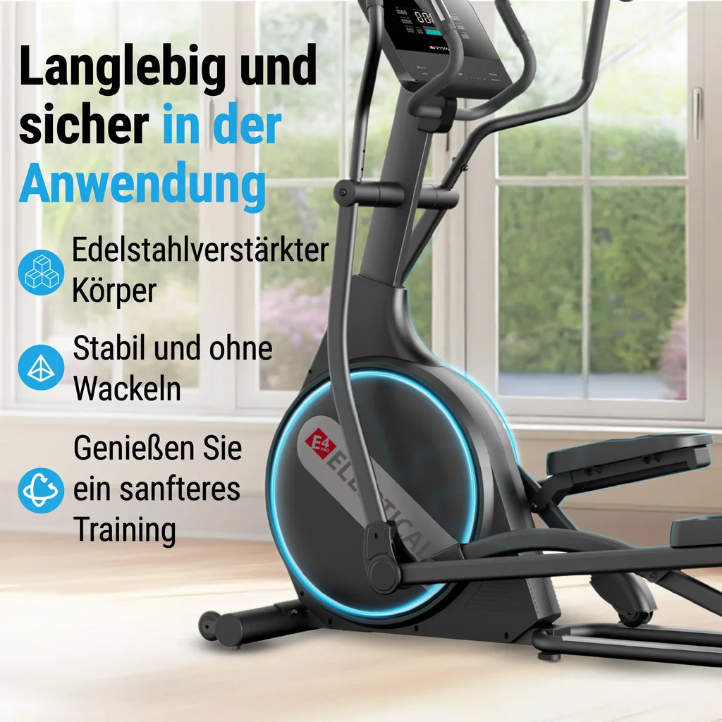 Vélo elliptique AsVIVA Smart E4 Pro – Vue 4