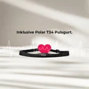 Ceinture pectorale T34 fournie de l'ergomètre AsVIVA H25 Studio Pro pour une mesure précise de la fréquence cardiaque