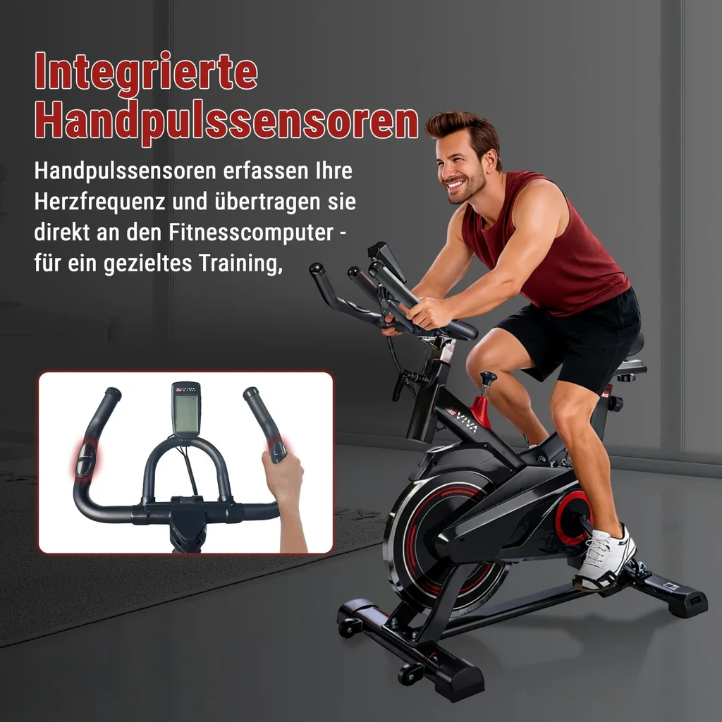 Speedbike AsVIVA Tour S11 – Mesure de la fréquence cardiaque