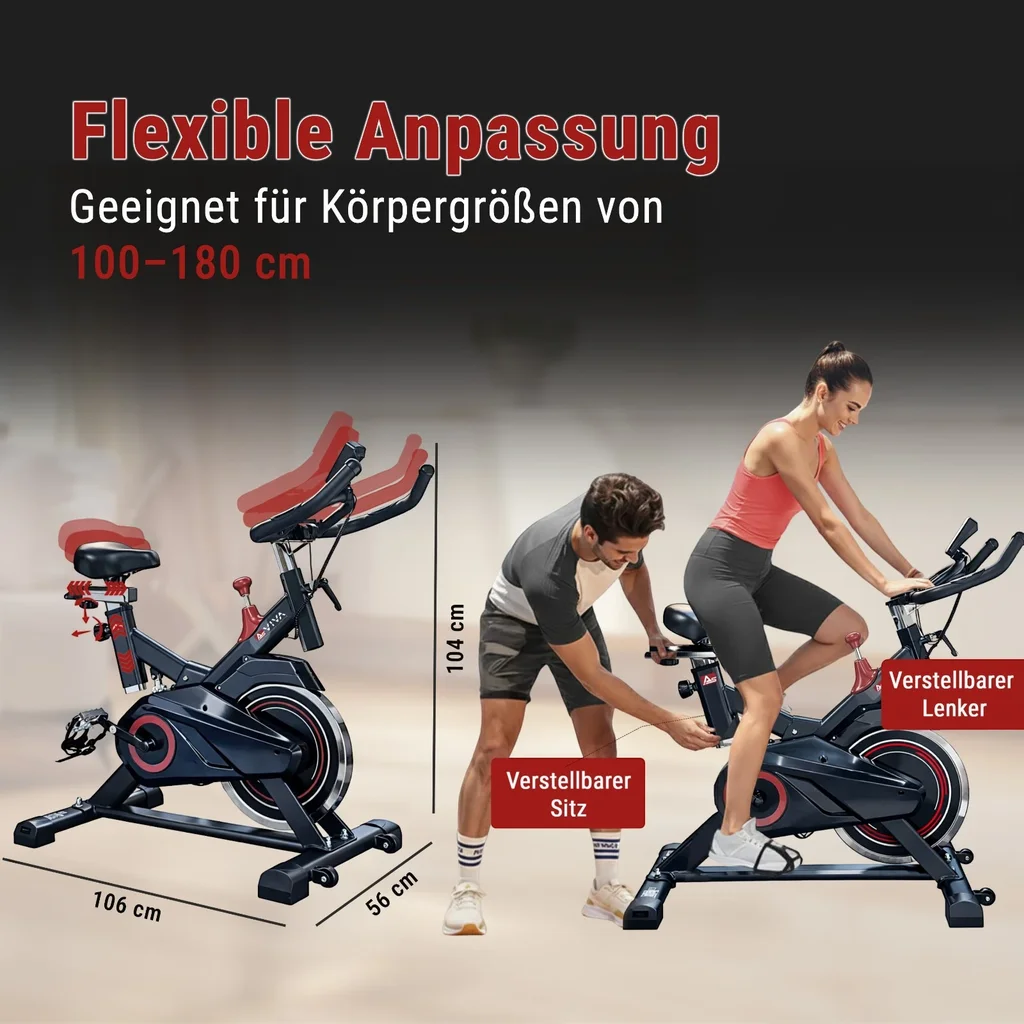 AsVIVA Speedbike Tour S11 – Réglable & selle
