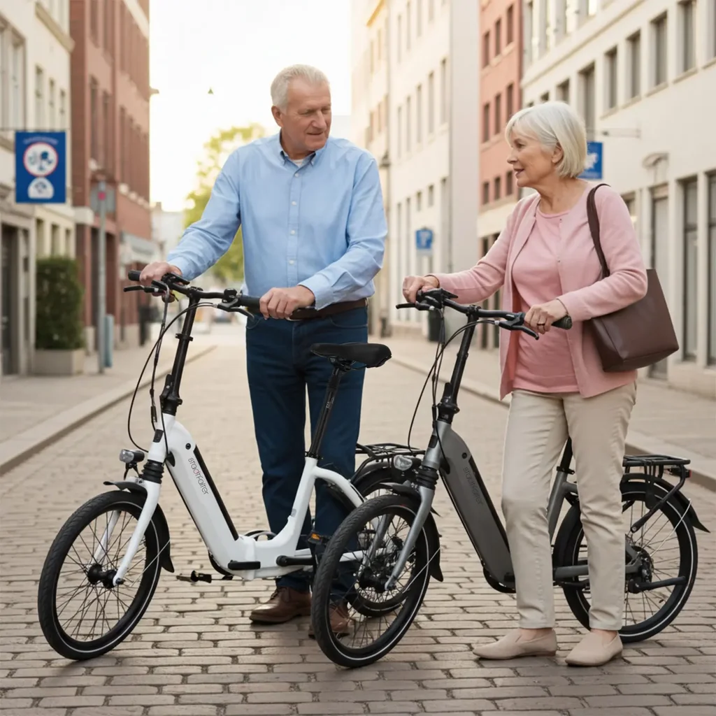 E-Bike Klapprad Stadtfalter B13 – Faltrad Senioren