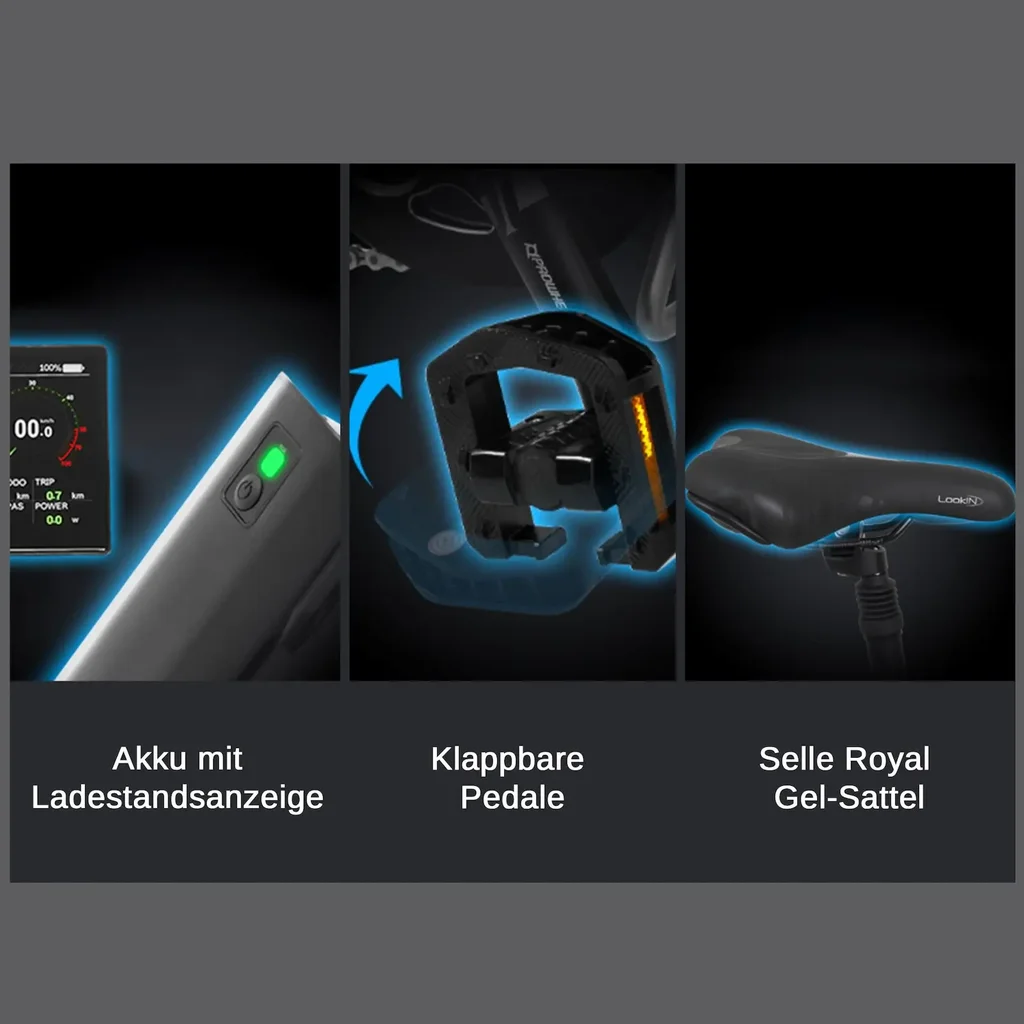 Vélo électrique pliable AsVIVA Stadtfalter B13 – Vue 9