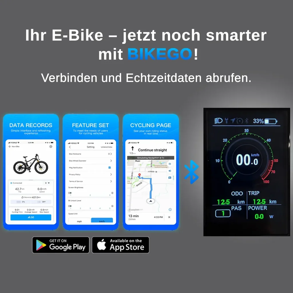 Vélo électrique pliable AsVIVA Stadtfalter B13 – Connexion application
