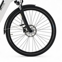 AsVIVA E-Bike urbain Stadtfalter B14 – Gris/Blanc – pneus