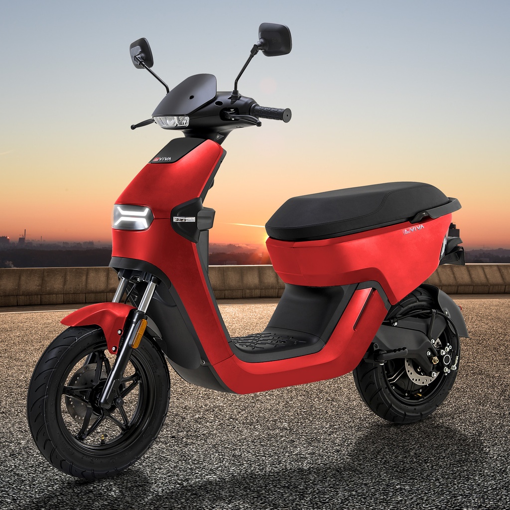 [EM1_RED] Scooter électrique AsVIVA EM1 rouge - Vue du produit