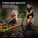 Vélo d'appartement ergomètre LED H12 AsVIVA à enjambement bas – vue 9