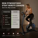 Vélo d'appartement ergomètre LED H12 AsVIVA à enjambement bas – vue 8