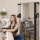 Entraînement Dual sur la station de musculation AsVIVA MG9 avec deux poulies à câble utilisables indépendamment