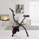 Vélo d'appartement ergomètre X-Bike AsVIVA H14 en noir dans le salon