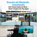 Support pour tablette sur l'AsVIVA RA18 Pro pour le divertissement et les applications d'entraînement pendant la séance